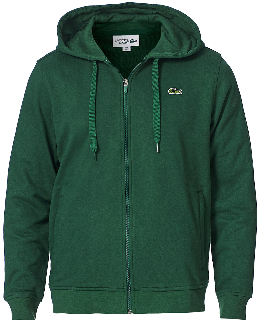 Mies | Puserot | Lacoste | Full Zip Hood Vert Green
