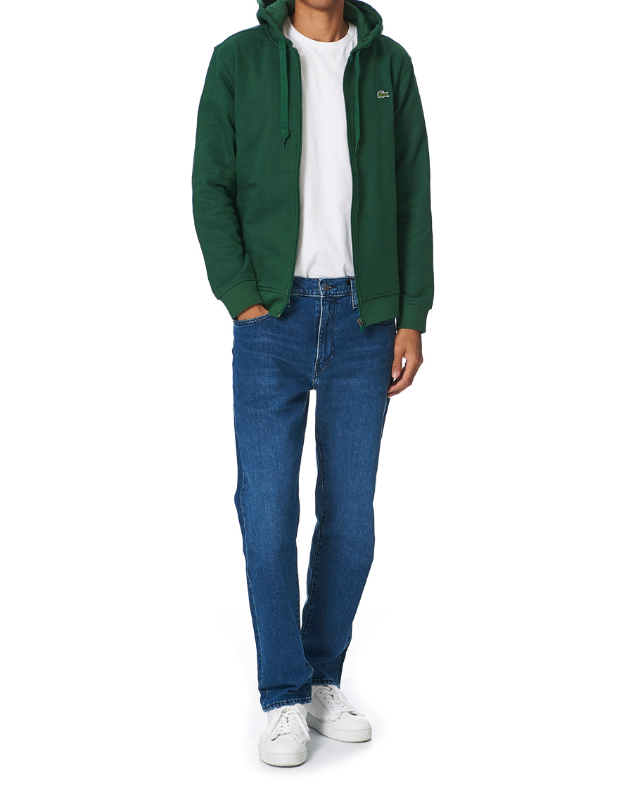 Mies | Puserot | Lacoste | Full Zip Hood Vert Green