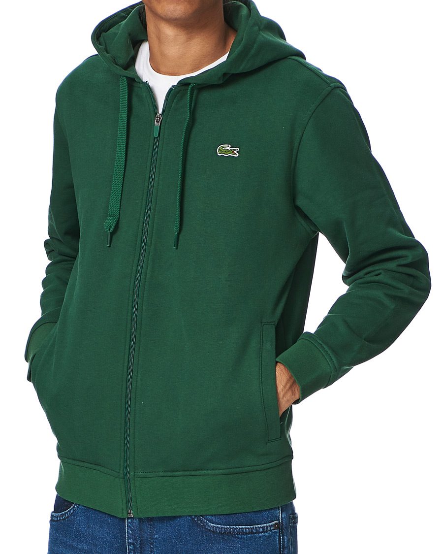 Mies | Puserot | Lacoste | Full Zip Hood Vert Green