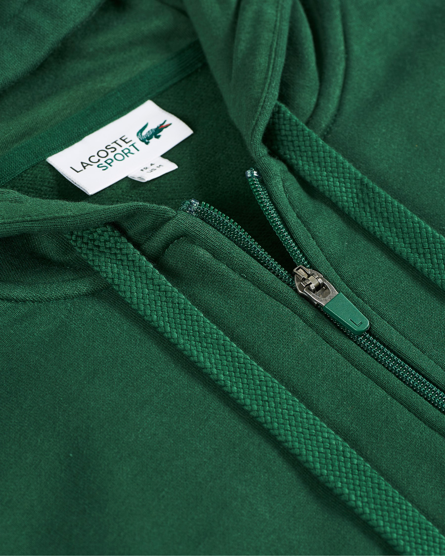 Mies | Puserot | Lacoste | Full Zip Hood Vert Green