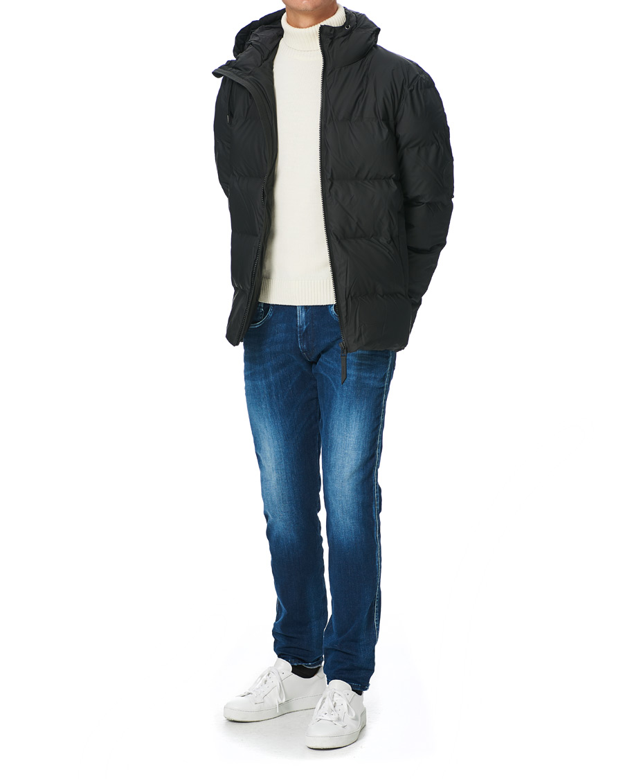 Mies | Takit | RAINS | Waterproof Puffer Hooded Jacket Black