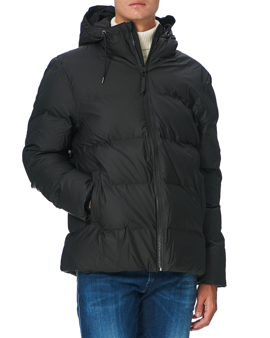 Mies | Takit | RAINS | Waterproof Puffer Hooded Jacket Black