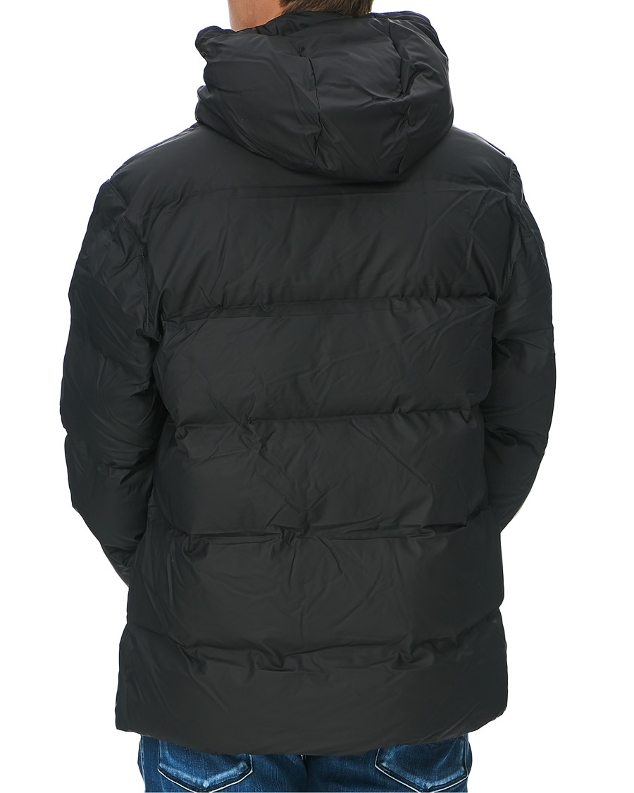 Mies | Takit | RAINS | Waterproof Puffer Hooded Jacket Black