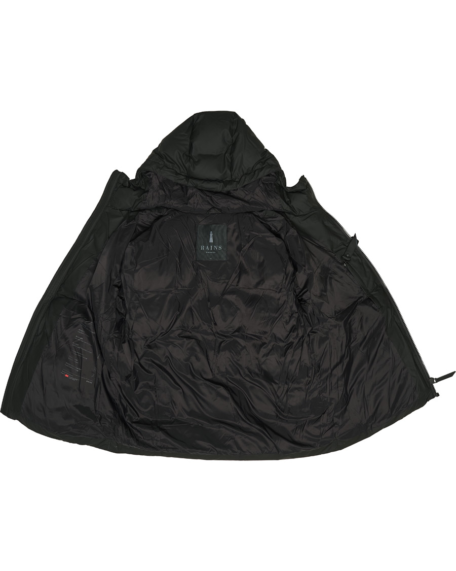 Mies | Takit | RAINS | Waterproof Puffer Hooded Jacket Black
