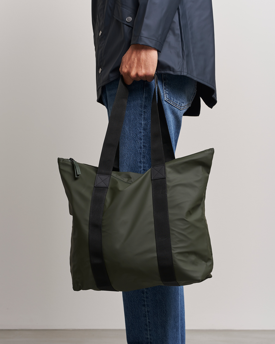 Mies | RAINS Tote Bag Rush Green | RAINS | Tote Bag Rush Green