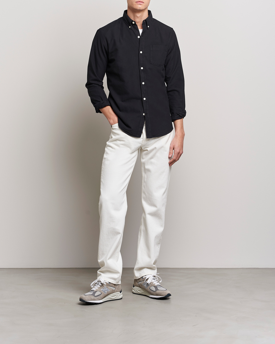 Mies | Oxford-paidat | Colorful Standard | Classic Organic Oxford Button Down Shirt Deep Black