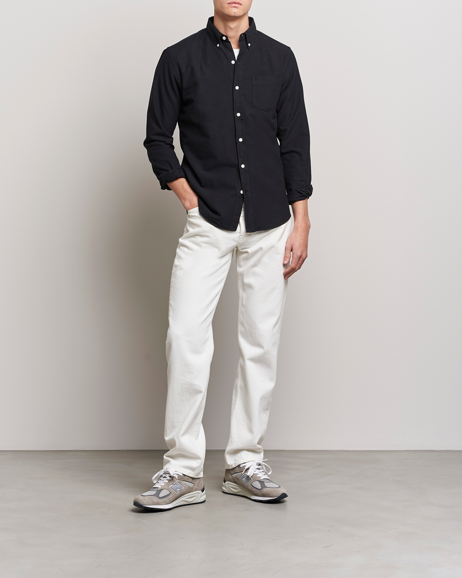 Mies | Kauluspaidat | Colorful Standard | Classic Organic Oxford Button Down Shirt Deep Black