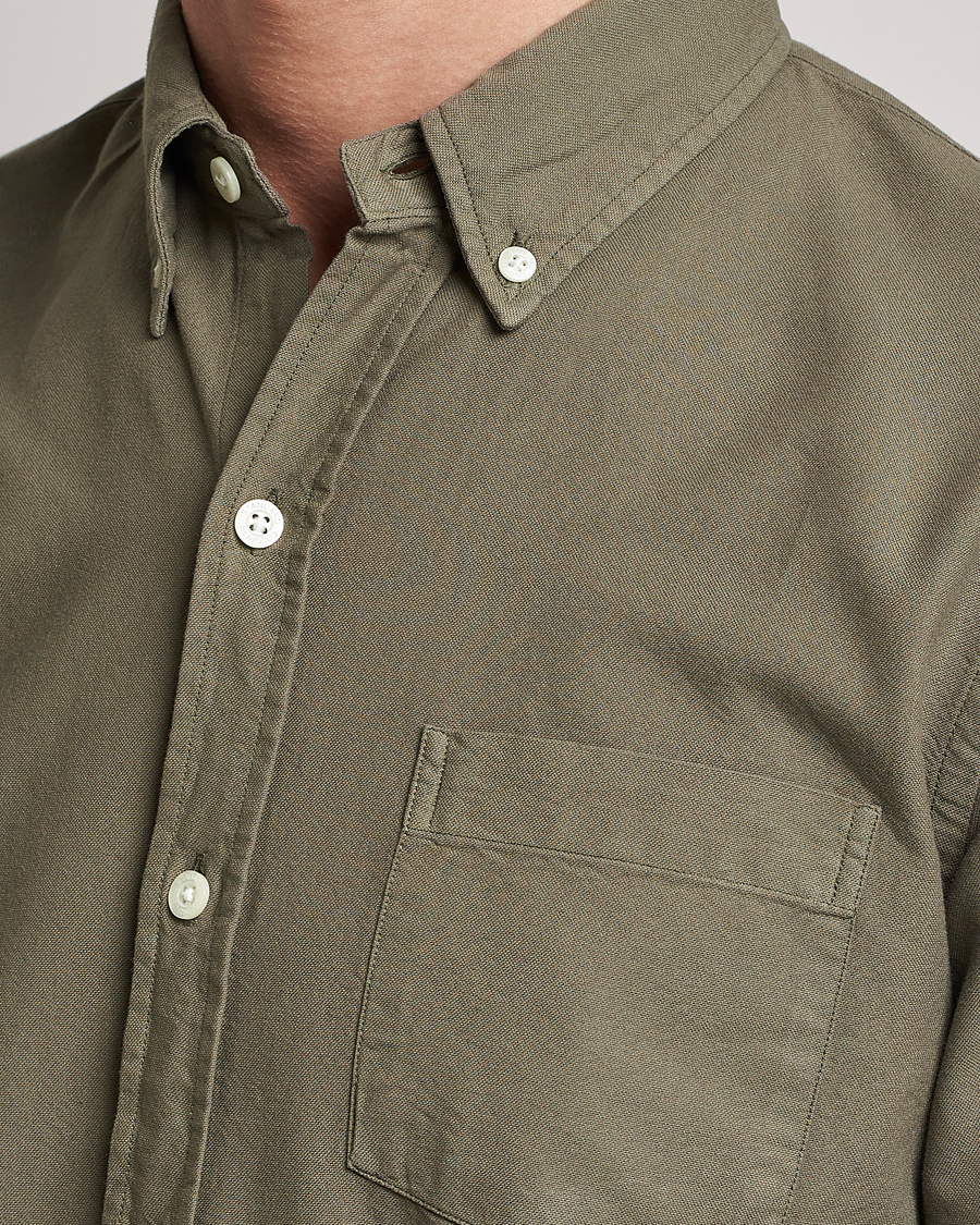 Mies | Kauluspaidat | Colorful Standard | Classic Organic Oxford Button Down Shirt Dusty Olive