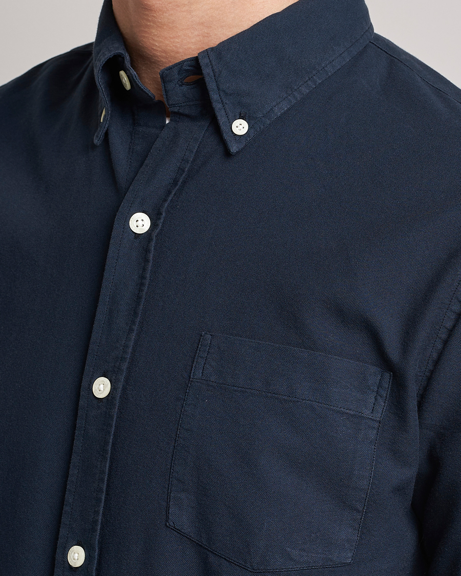 Mies | Kauluspaidat | Colorful Standard | Classic Organic Oxford Button Down Shirt Navy Blue