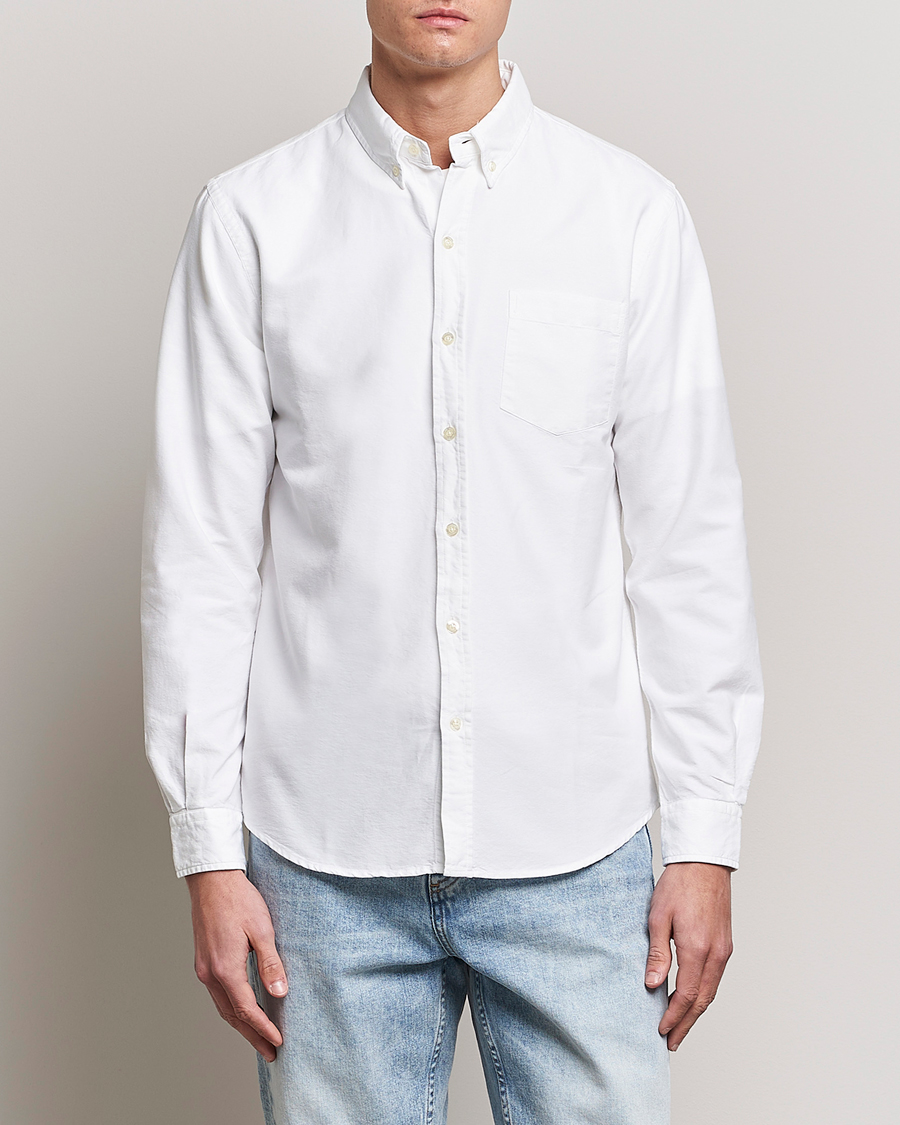 Mies |  | Colorful Standard | Classic Organic Oxford Button Down Shirt White