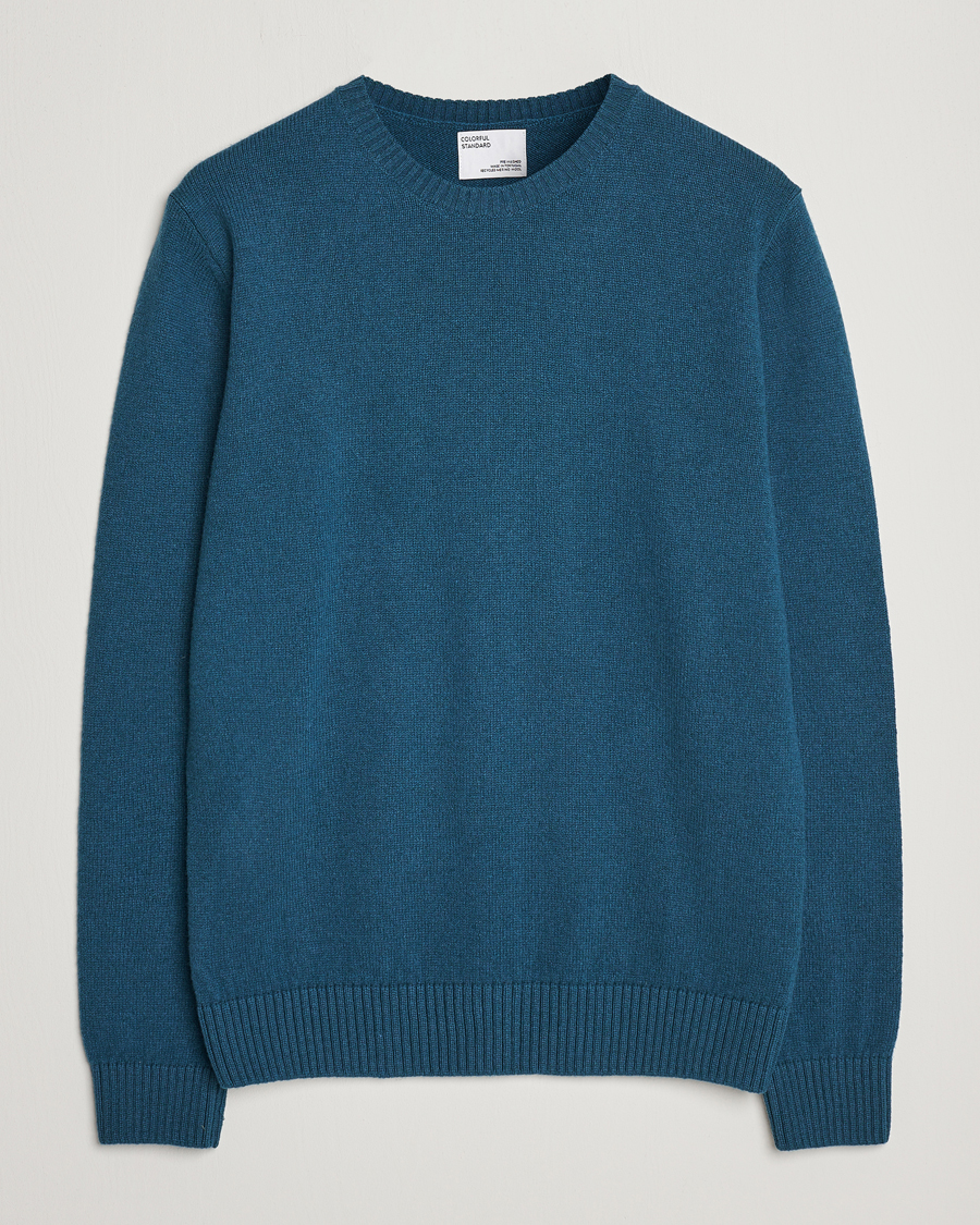 Miehet |  | Colorful Standard | Classic Merino Wool Crew Neck Ocean Green