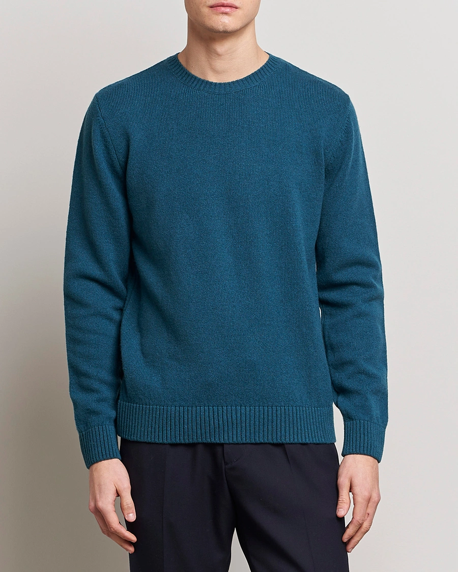 Mies |  | Colorful Standard | Classic Merino Wool Crew Neck Ocean Green
