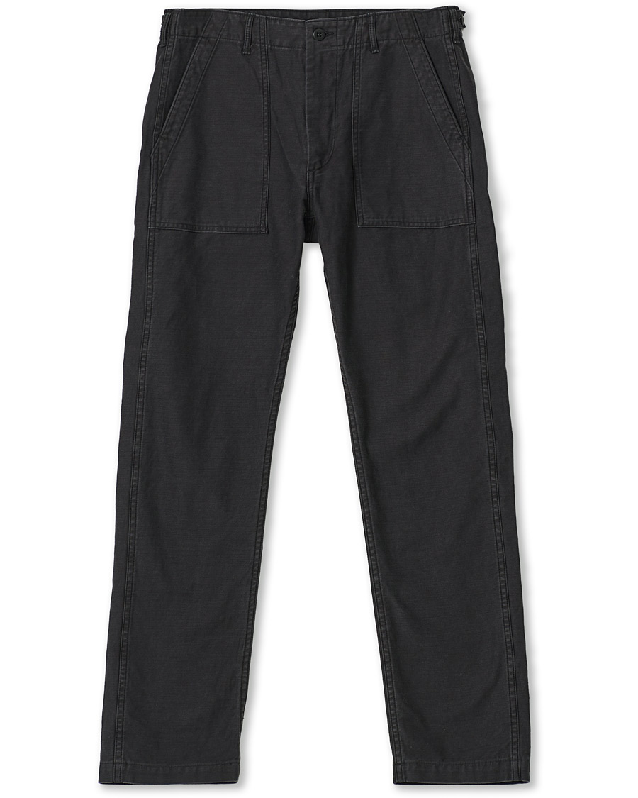 Miehet |  | orSlow | Slim Fit Original Sateen Fatigue Pants Black