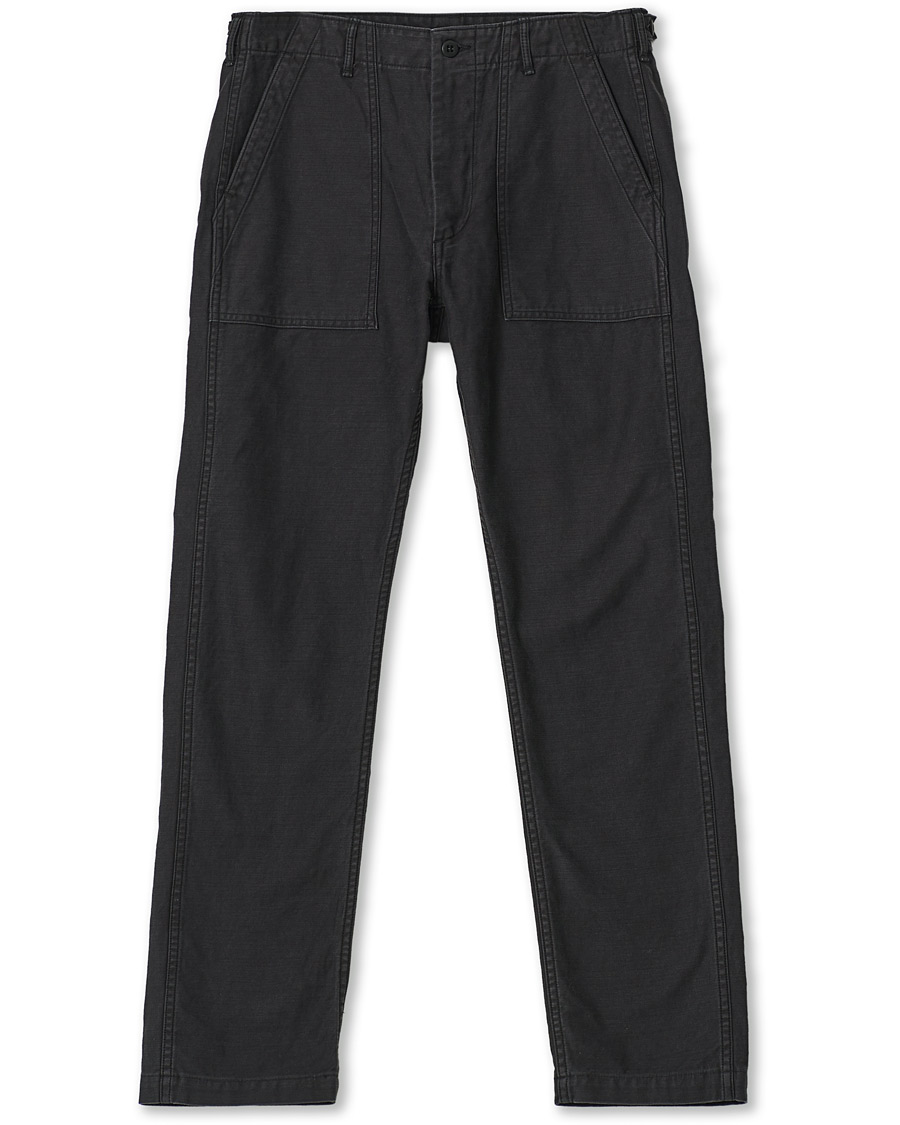 Mies | Housut | orSlow | Slim Fit Original Sateen Fatigue Pants Black