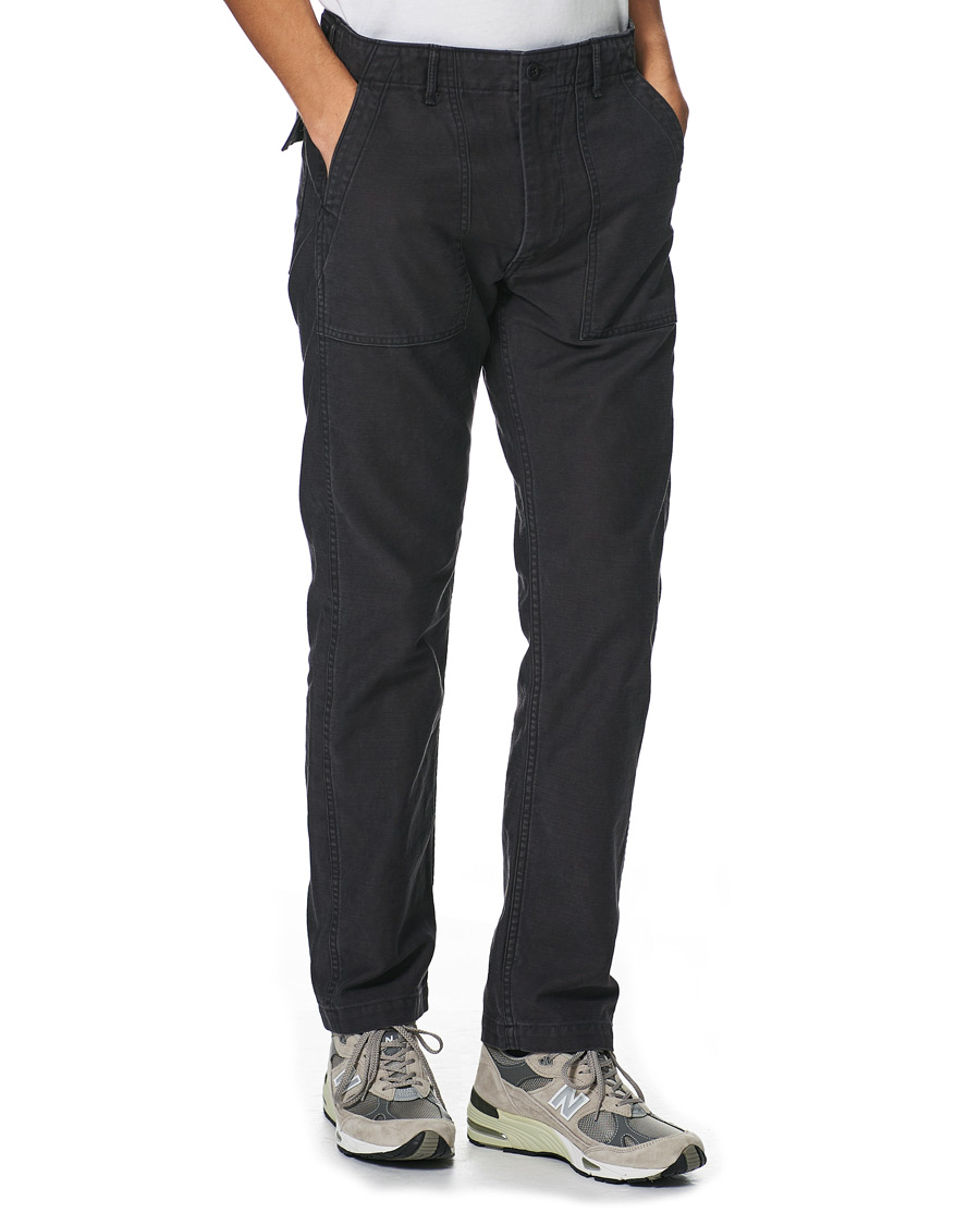 Mies | Housut | orSlow | Slim Fit Original Sateen Fatigue Pants Black