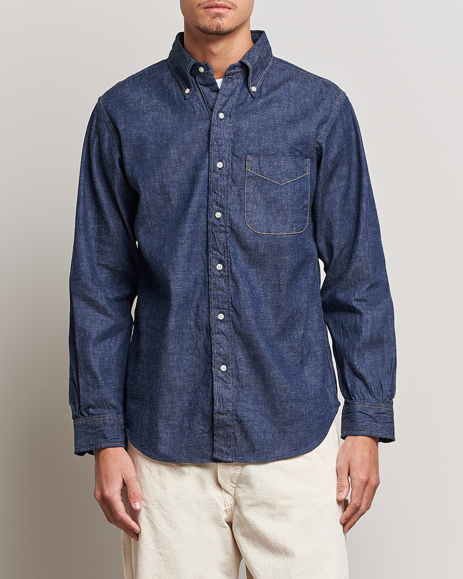 Mies | Japanese Department | orSlow | Denim Button Down Shirt One Wash