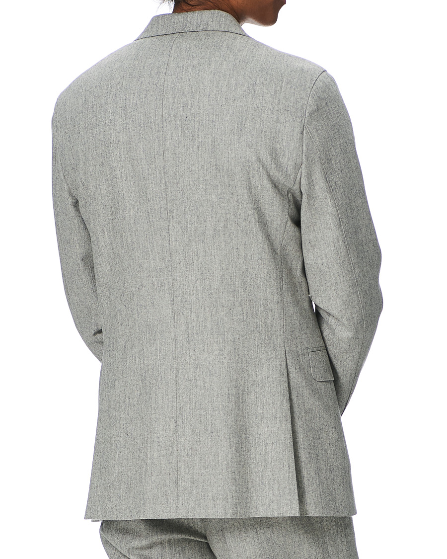 Mies | Pikkutakit | Oscar Jacobson | Ego Wool Flannel Blazer Light Grey