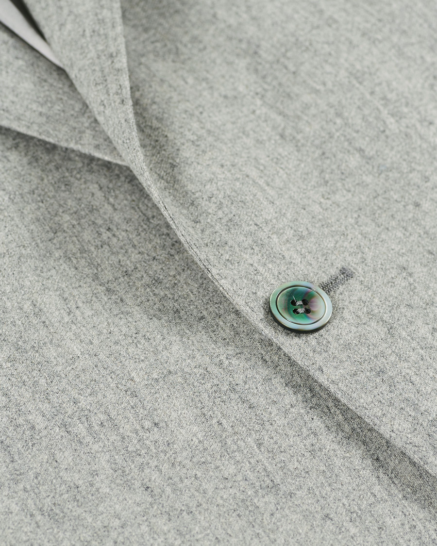 Mies | Pikkutakit | Oscar Jacobson | Ego Wool Flannel Blazer Light Grey