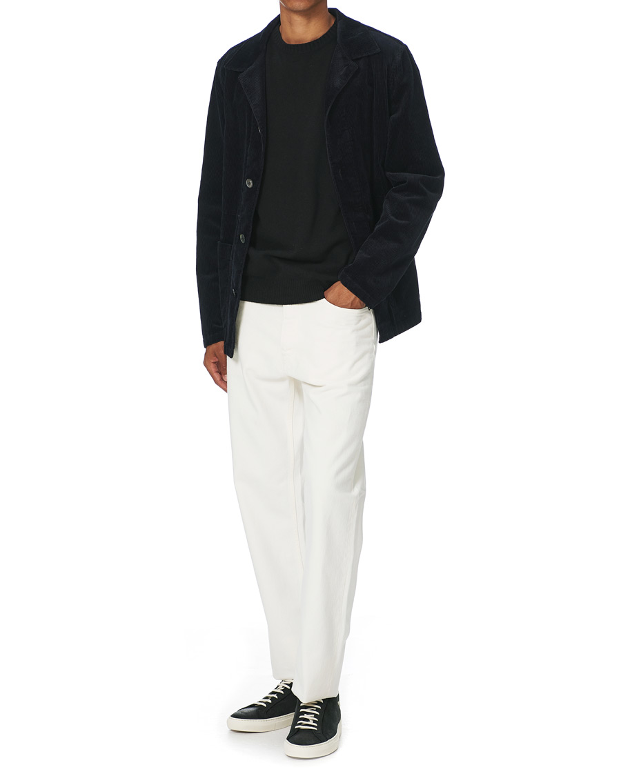 Mies | Takit | Oscar Jacobson | Hampus Corduroy Shirt Jacket Navy