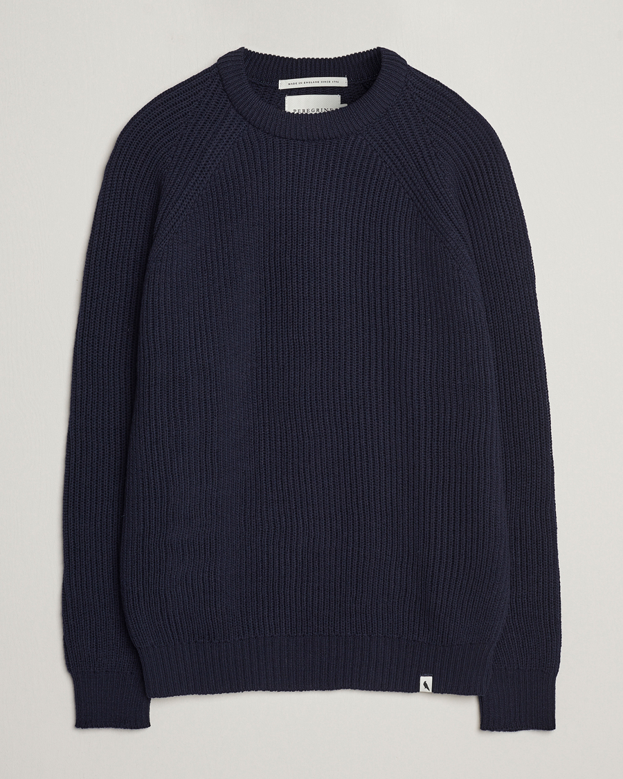 Miehet |  | Peregrine | Ford Knitted Wool Jumper Navy
