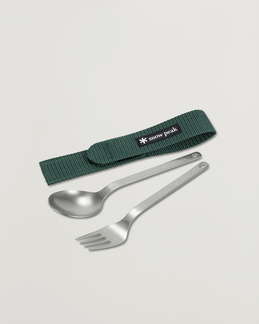Mies | Outdoor living | Snow Peak | Fork & Spoon Set Titanium