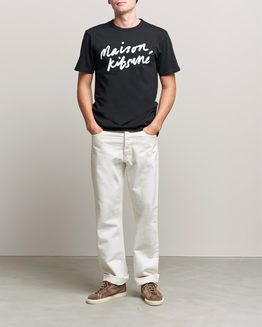 Mies | T-paidat | Maison Kitsuné | Handwriting Tee Black