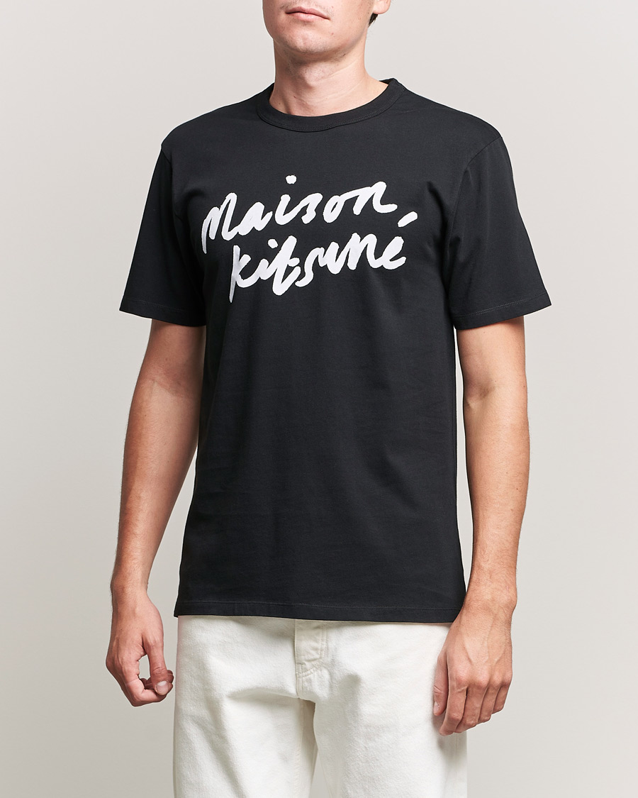 Mies | T-paidat | Maison Kitsuné | Handwriting Tee Black