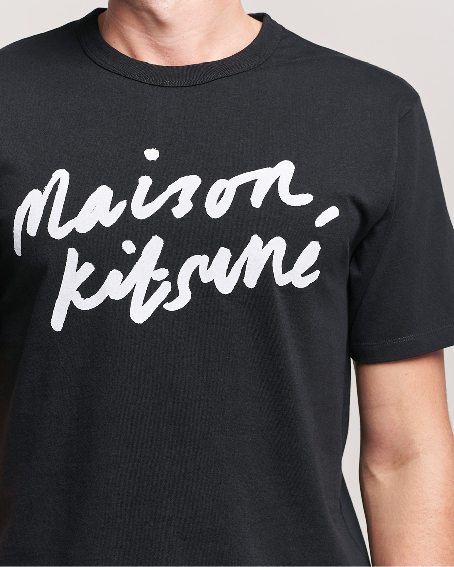 Mies | T-paidat | Maison Kitsuné | Handwriting Tee Black