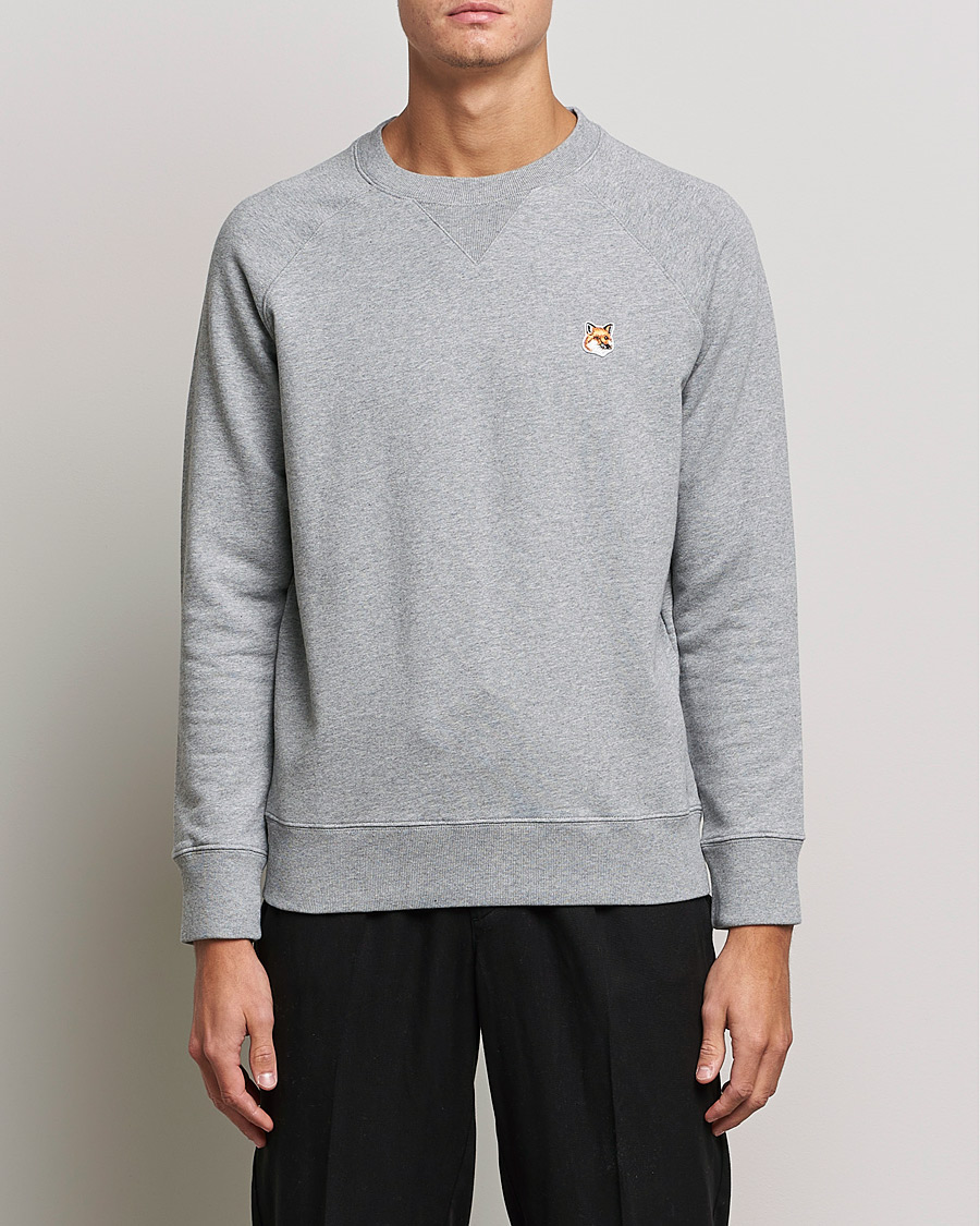Mies |  | Maison Kitsuné | Fox Head Sweatshirt Grey Melange