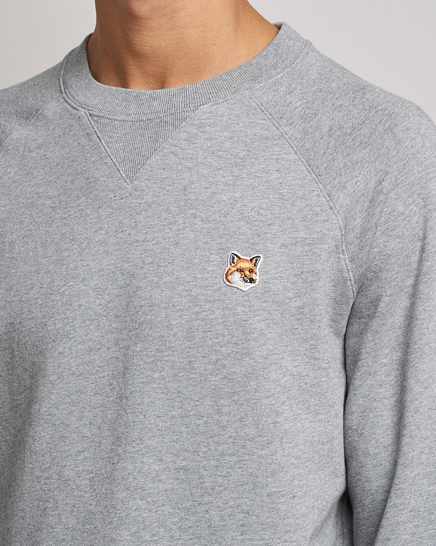 Mies | Puserot | Maison Kitsuné | Fox Head Sweatshirt Grey Melange