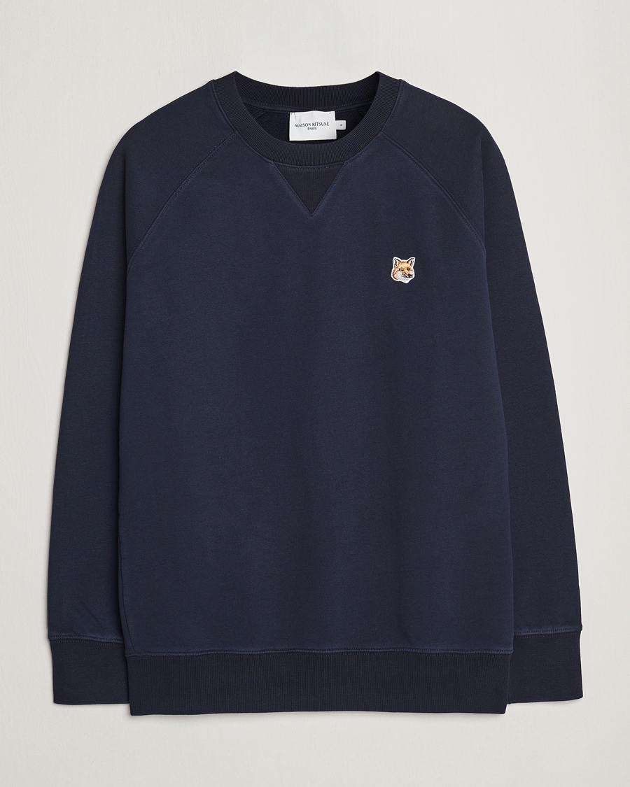 Mies | Puserot | Maison Kitsuné | Fox Head Sweatshirt Navy