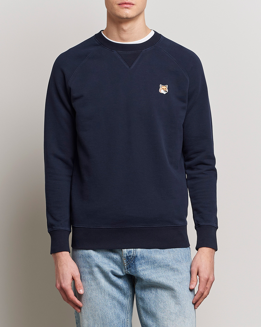 Mies | Puserot | Maison Kitsuné | Fox Head Sweatshirt Navy