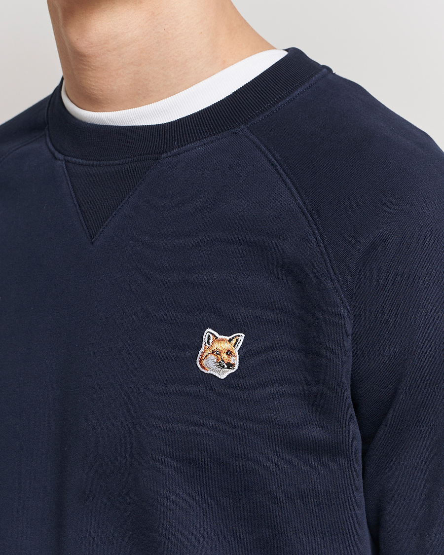 Mies | Puserot | Maison Kitsuné | Fox Head Sweatshirt Navy