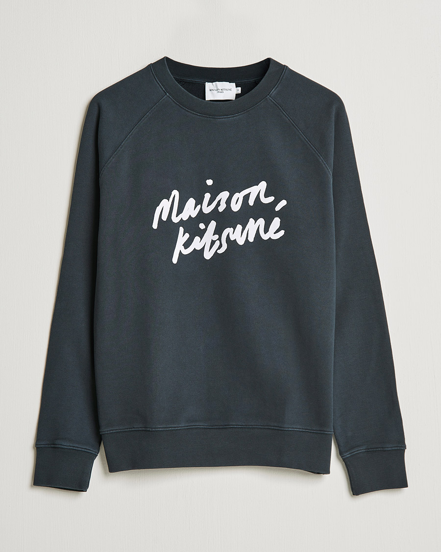 Mies | Puserot | Maison Kitsuné | Handwriting Sweatshirt Anthracite