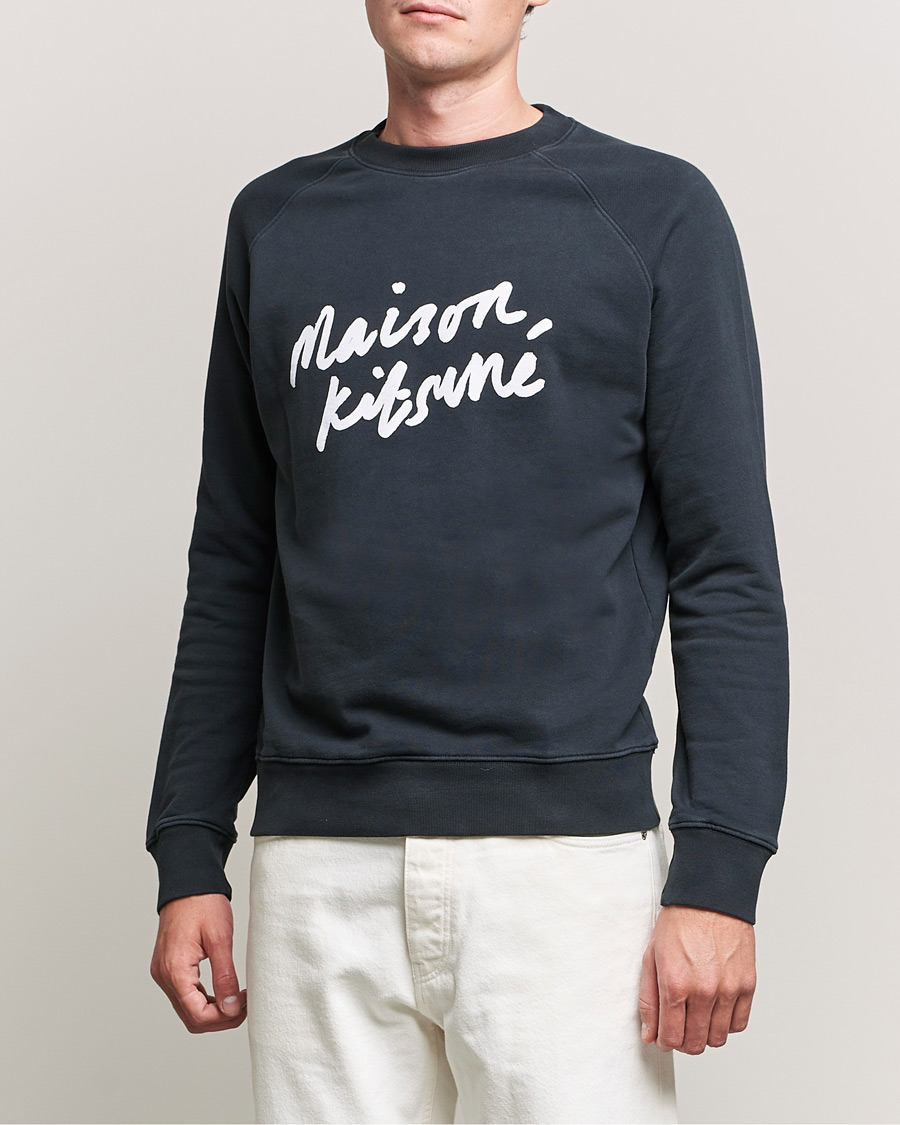 Mies | Maison Kitsuné | Maison Kitsuné | Handwriting Sweatshirt Anthracite