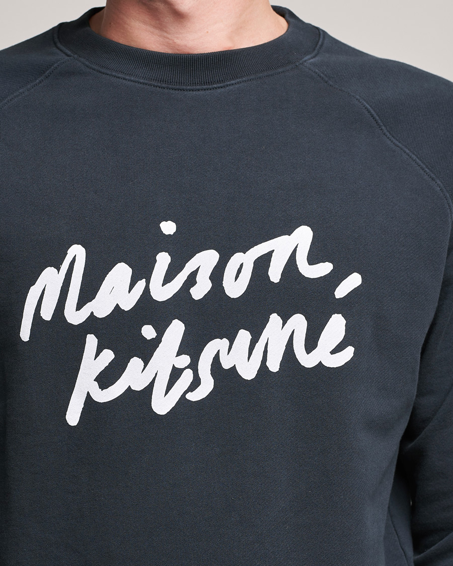 Mies | Puserot | Maison Kitsuné | Handwriting Sweatshirt Anthracite