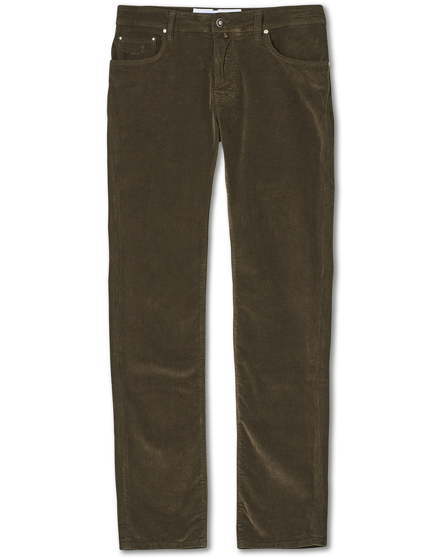 Mies | Housut | Jacob Cohën | 688 Bard 5-Pocket Corduroy Trousers Brown