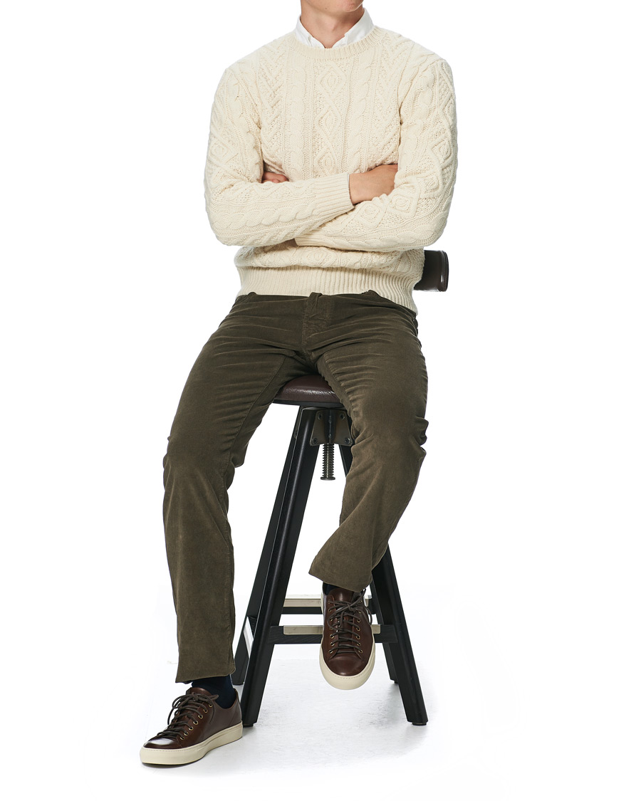 Mies | Housut | Jacob Cohën | 688 Bard 5-Pocket Corduroy Trousers Brown