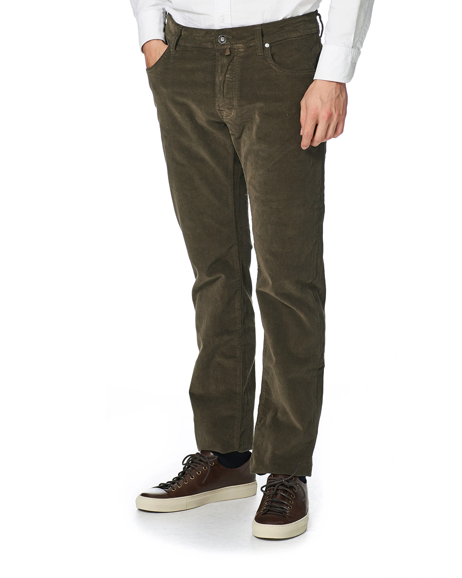 Mies | Housut | Jacob Cohën | 688 Bard 5-Pocket Corduroy Trousers Brown