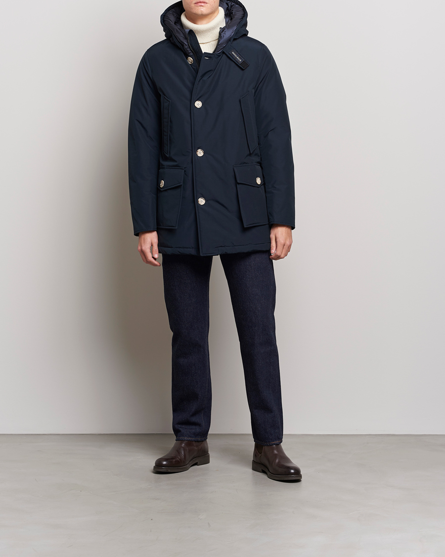 Mies | Takit | Woolrich | Arctic Parka No Fur Melton Blue
