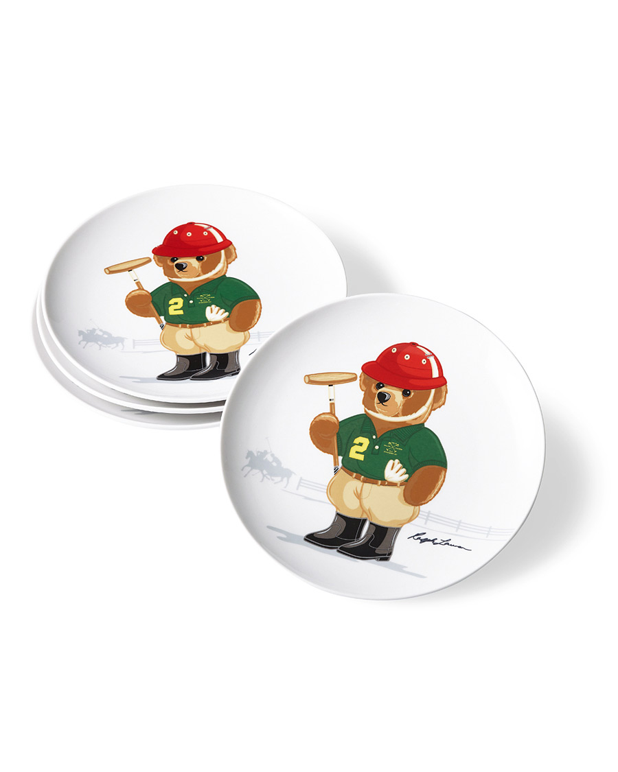 Mies | Ralph Lauren Home Haven Polo Bear Dessert Plate 4pcs Multi | Ralph Lauren Home | Haven Polo Bear Dessert Plate 4pcs Multi