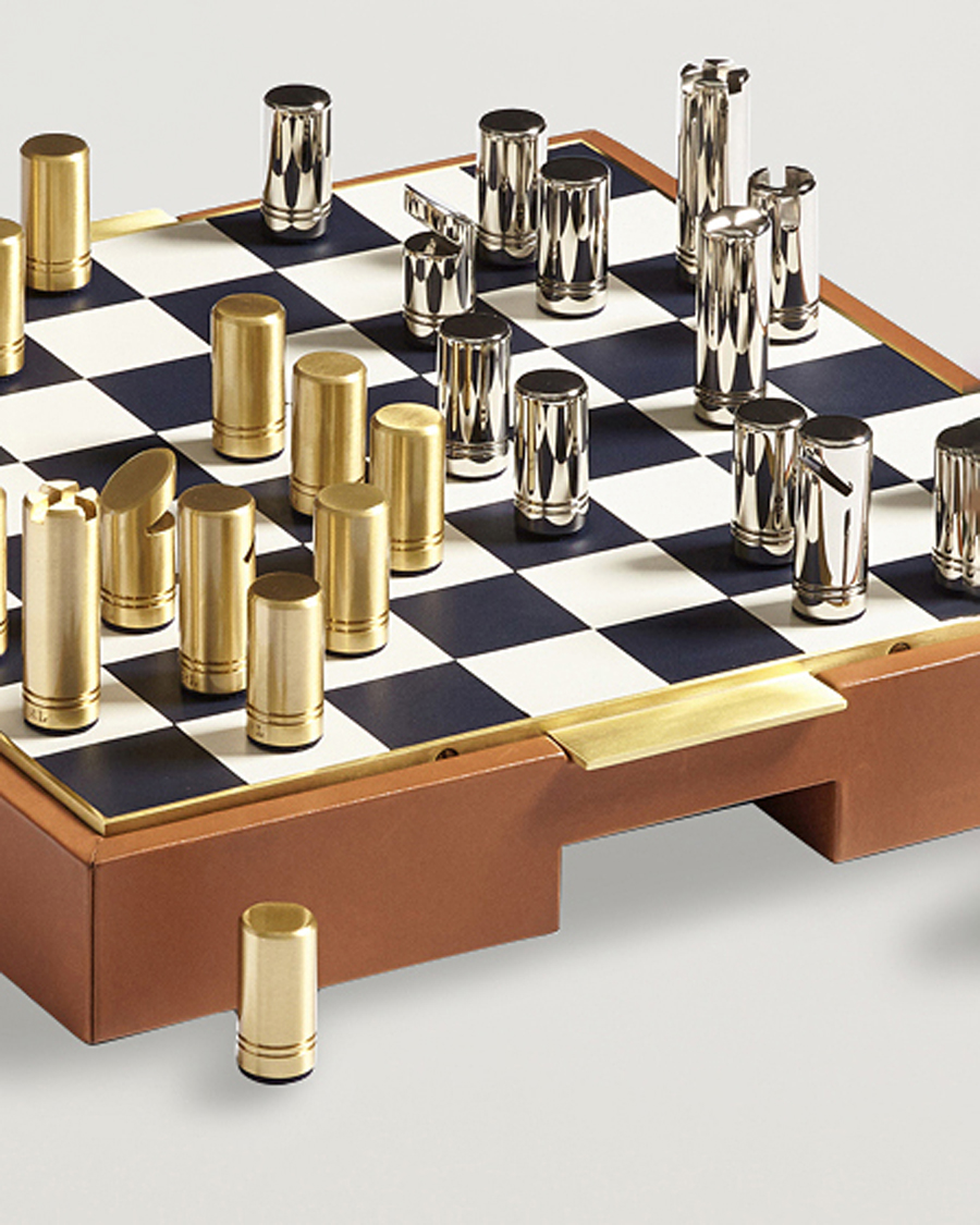 Mies | Ralph Lauren Home Fowler Chess Set Saddle Multi | Ralph Lauren Home | Fowler Chess Set Saddle Multi