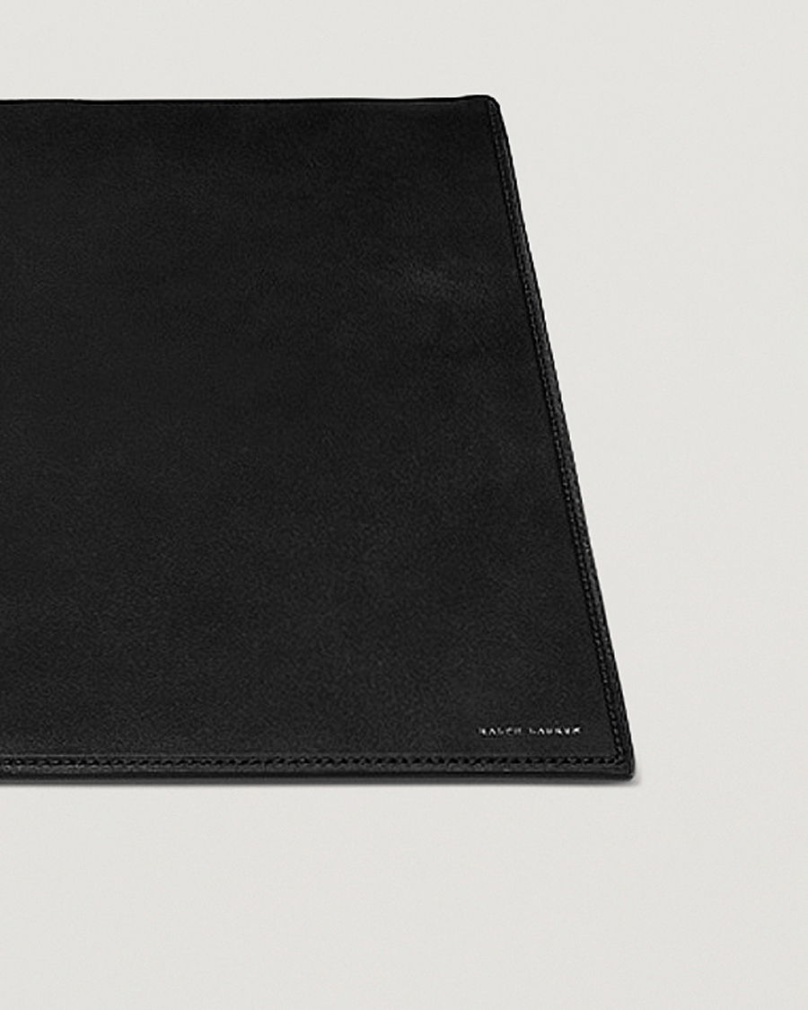 Mies | Kotiin | Ralph Lauren Home | Brennan Small Leather Desk Blotter Black