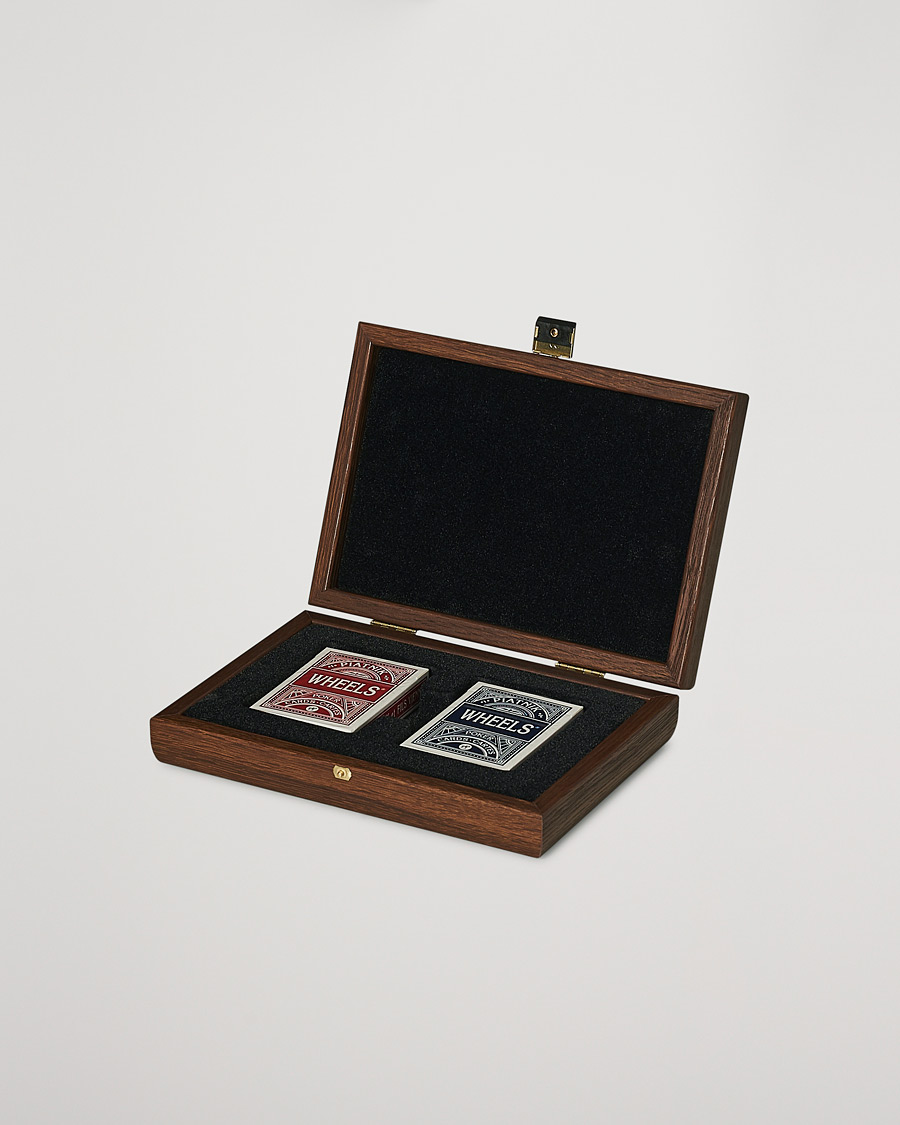 Mies | Urheilu ja vapaa-aika | Manopoulos | Wooden Card Case Dark Brown