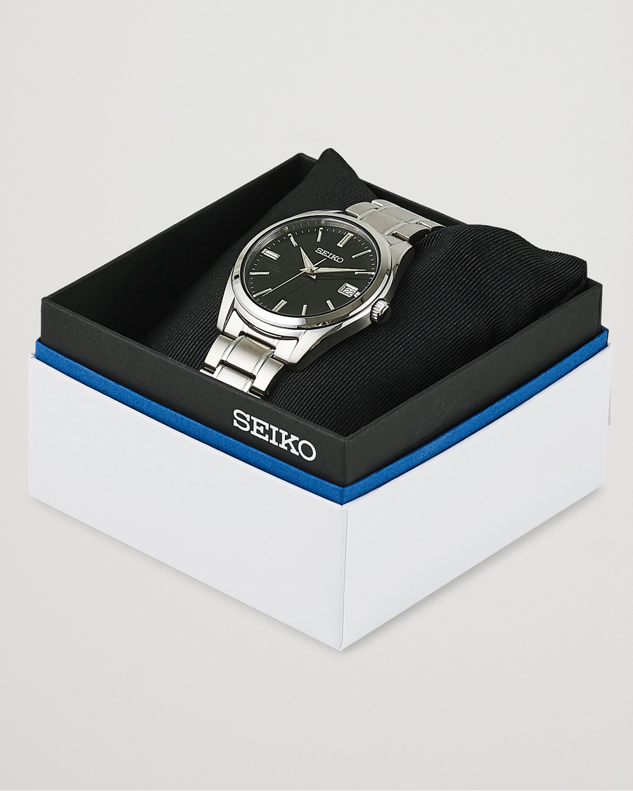 Mies | Seiko Sapphire 40mm Steel Black Dial | Seiko | Sapphire 40mm Steel Black Dial