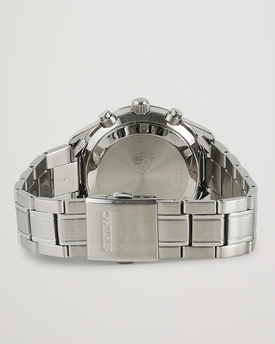 Mies | Seiko Chronograph 42mm Steel Black Dial | Seiko | Chronograph 42mm Steel Black Dial