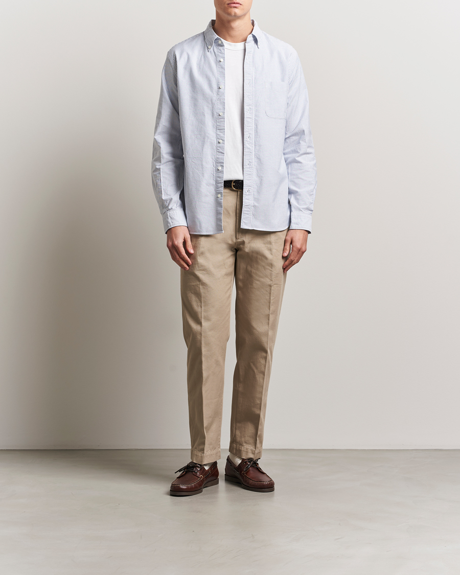 Mies | Kauluspaidat | BEAMS PLUS | Oxford Button Down Shirt Blue Stripe