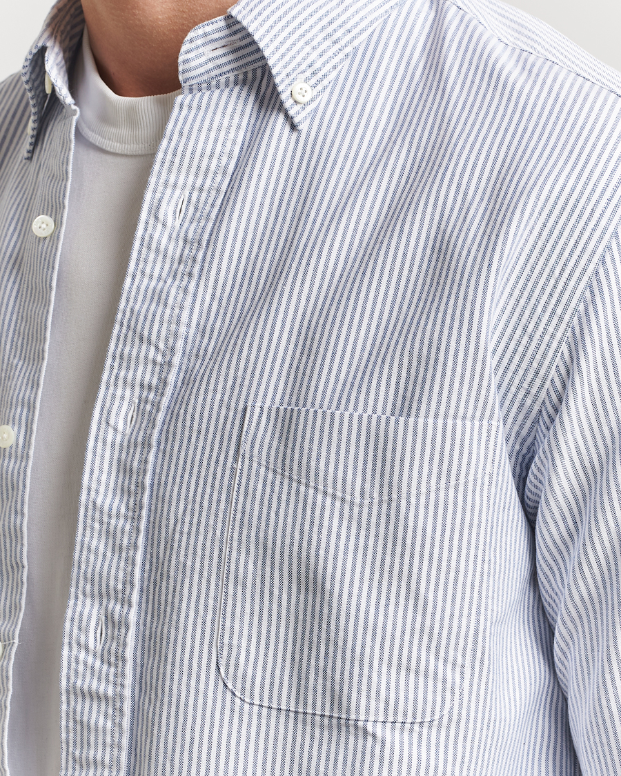 Mies | Kauluspaidat | BEAMS PLUS | Oxford Button Down Shirt Blue Stripe