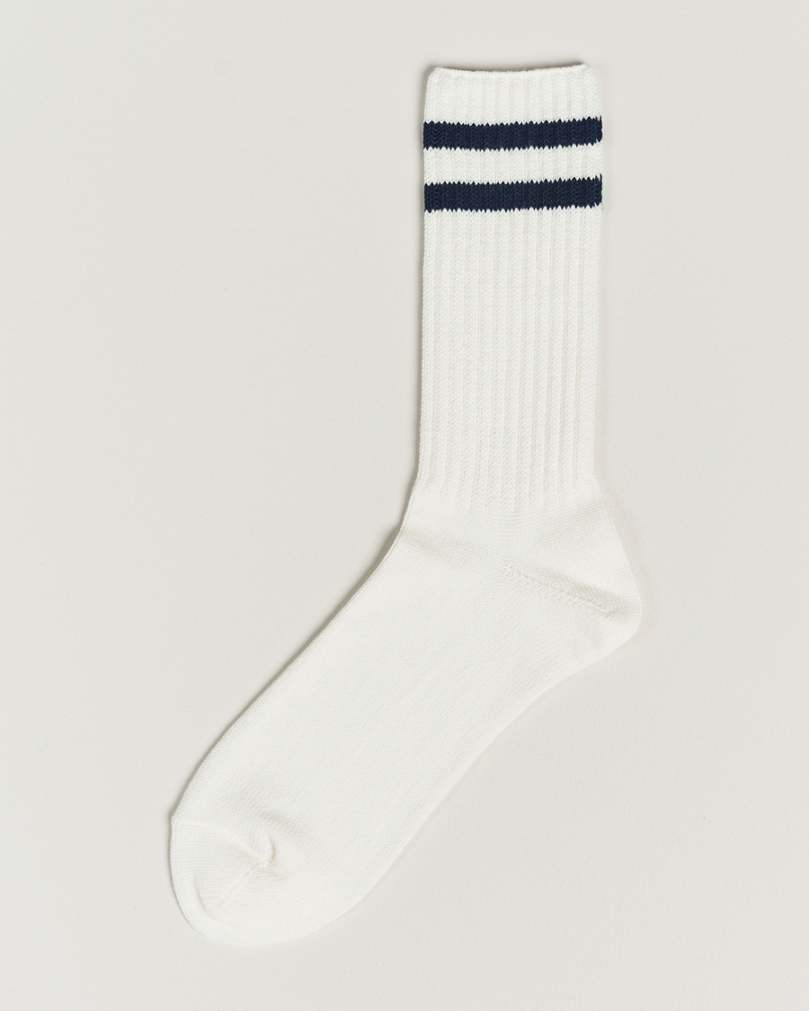 Mies | Alusvaatteet | BEAMS PLUS | Schoolboy Socks White/Navy
