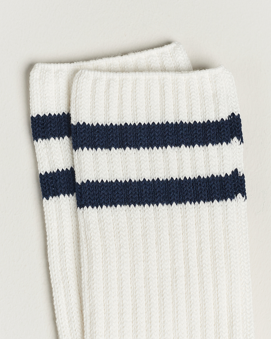 Mies | Alusvaatteet | BEAMS PLUS | Schoolboy Socks White/Navy